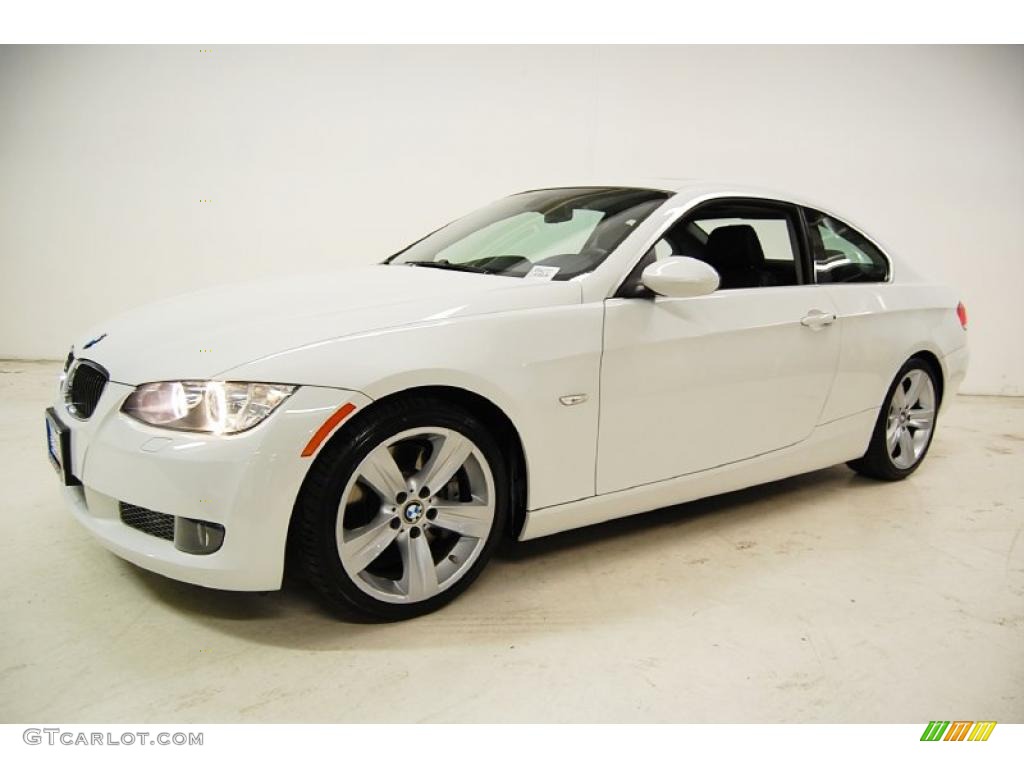 2008 3 Series 335i Coupe - Alpine White / Black photo #11