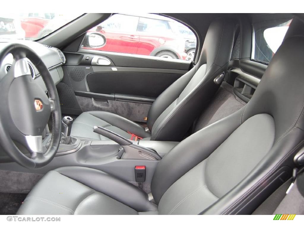 Black/Stone Grey Interior 2006 Porsche Boxster Standard Boxster Model Photo #48410674