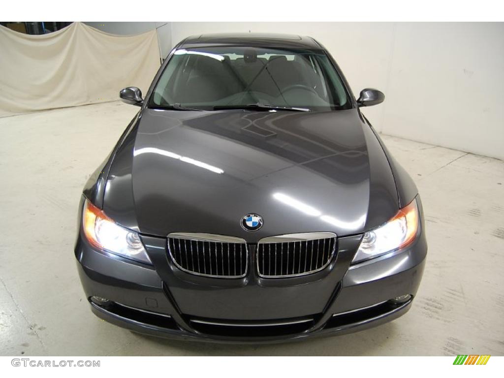 2008 3 Series 335i Sedan - Sparkling Graphite Metallic / Black photo #5