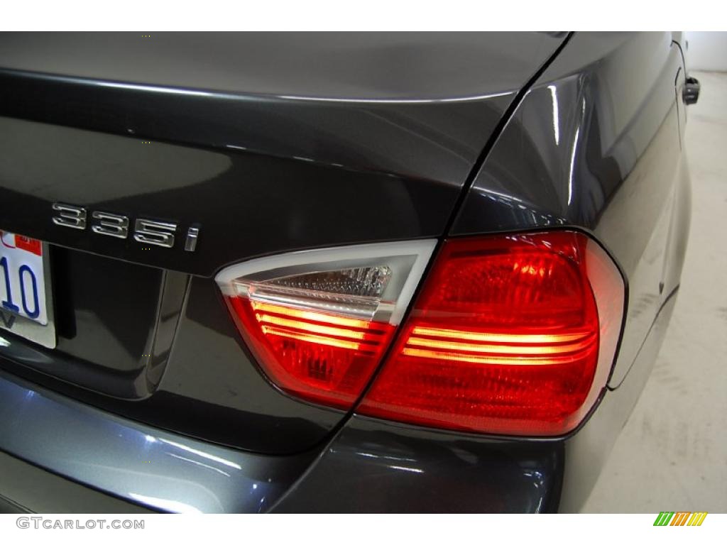 2008 3 Series 335i Sedan - Sparkling Graphite Metallic / Black photo #8