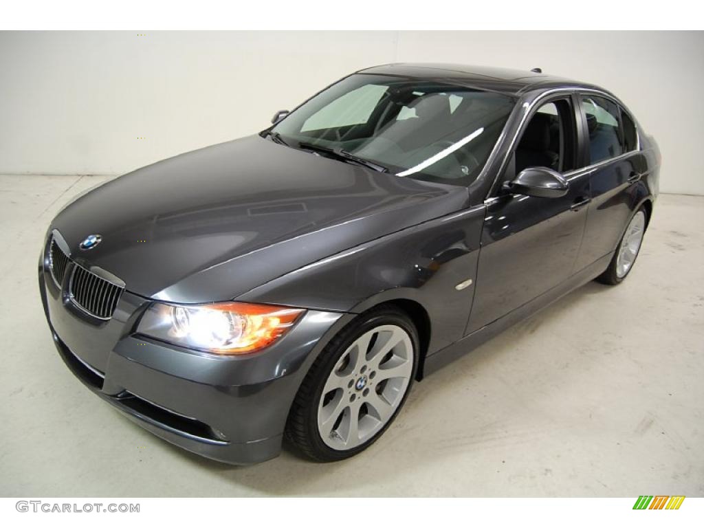 2008 3 Series 335i Sedan - Sparkling Graphite Metallic / Black photo #10