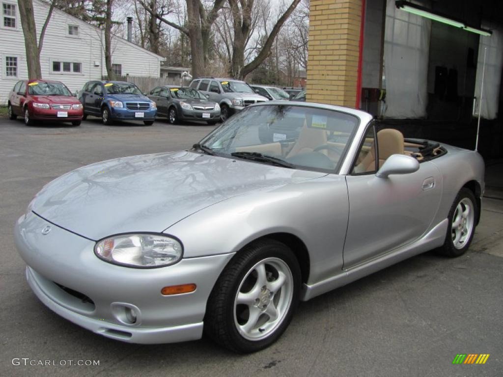 Highlight Silver Metallic 2000 Mazda MX-5 Miata LS Roadster Exterior Photo #48411841