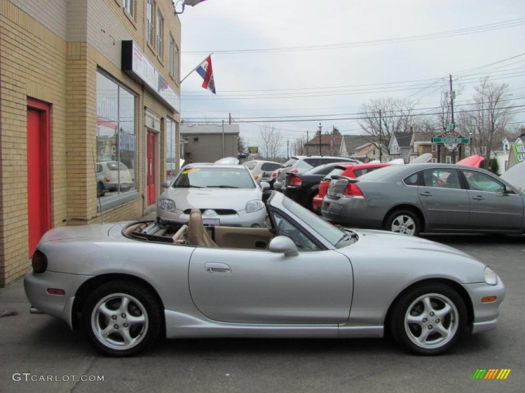 Highlight Silver Metallic 2000 Mazda MX-5 Miata LS Roadster Exterior Photo #48412048