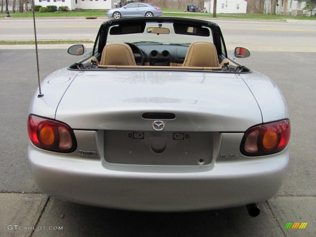 2000 MX-5 Miata LS Roadster - Highlight Silver Metallic / Beige photo #19