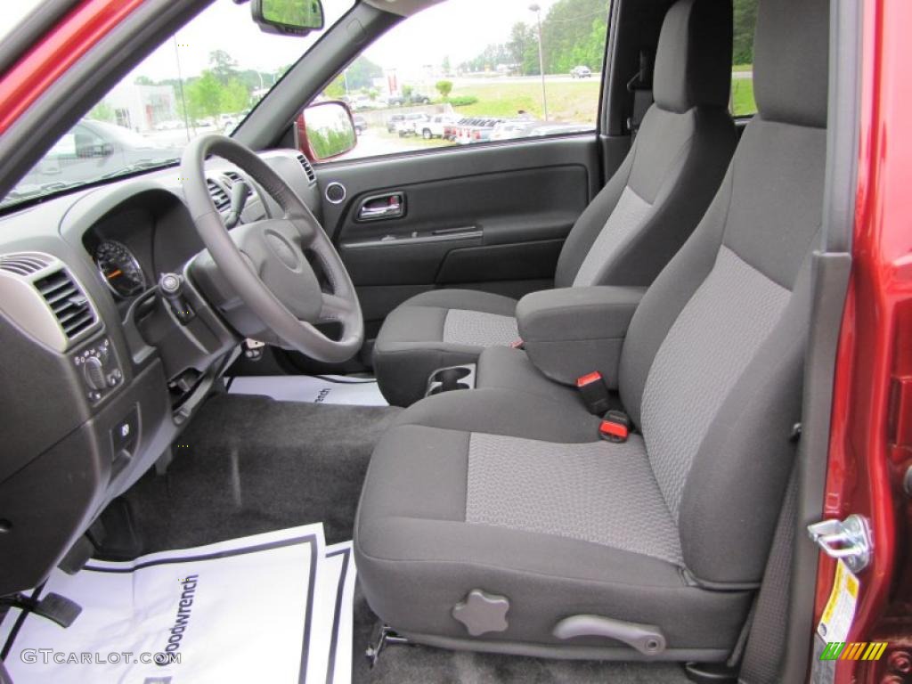 Ebony Interior 2011 Chevrolet Colorado LT Crew Cab Photo #48412678