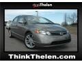 2007 Galaxy Gray Metallic Honda Civic Si Sedan  photo #1