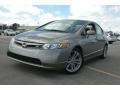 2007 Galaxy Gray Metallic Honda Civic Si Sedan  photo #3