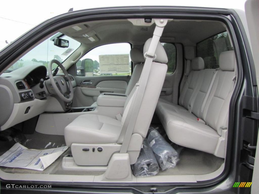 Light Titanium/Dark Titanium Interior 2011 Chevrolet Silverado 2500HD LTZ Extended Cab 4x4 Photo #48413638