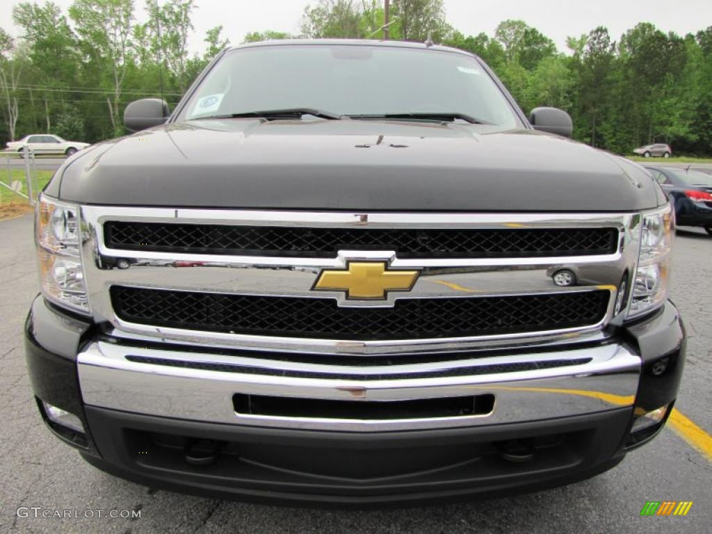 2011 Silverado 1500 LT Crew Cab 4x4 - Black / Ebony photo #2