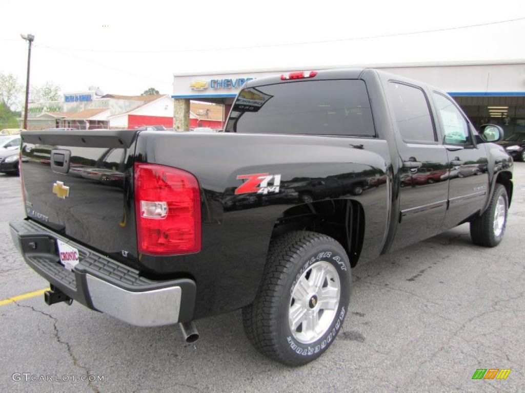 2011 Silverado 1500 LT Crew Cab 4x4 - Black / Ebony photo #7