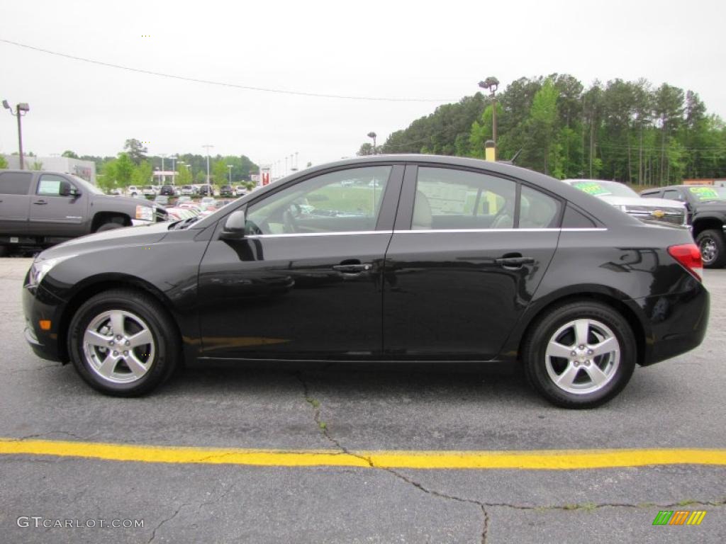 Black Granite Metallic 2011 Chevrolet Cruze LT Exterior Photo #48414469