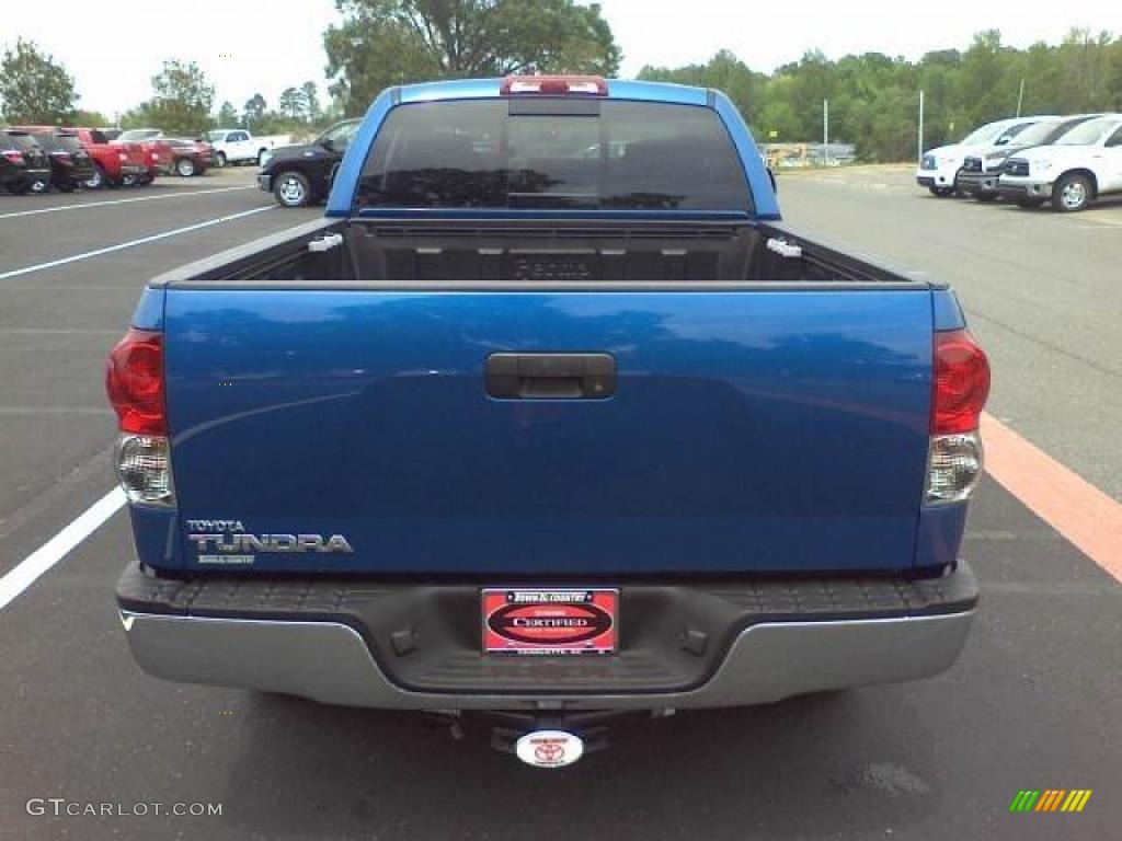 2008 Tundra SR5 Double Cab - Blue Streak Metallic / Black photo #4