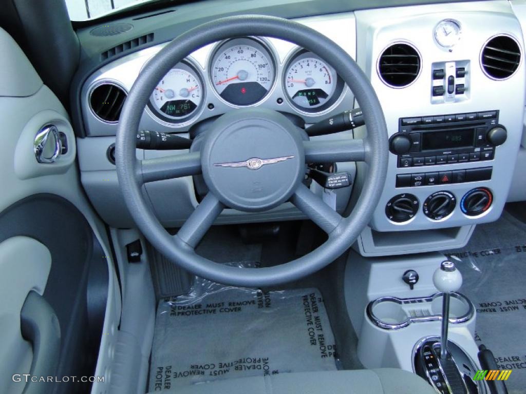 2007 PT Cruiser Convertible - Cool Vanilla White / Pastel Slate Gray photo #19