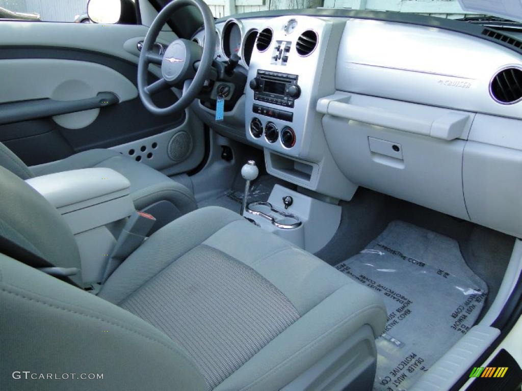 2007 PT Cruiser Convertible - Cool Vanilla White / Pastel Slate Gray photo #24