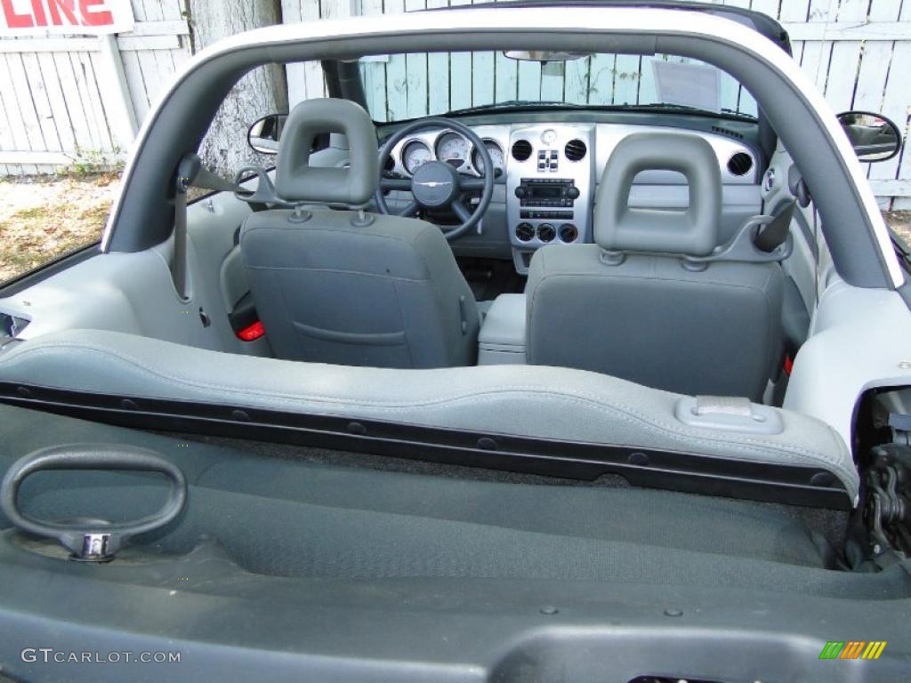 2007 PT Cruiser Convertible - Cool Vanilla White / Pastel Slate Gray photo #31