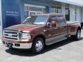 2006 Dark Copper Metallic Ford F350 Super Duty King Ranch Crew Cab 4x4 Dually  photo #5