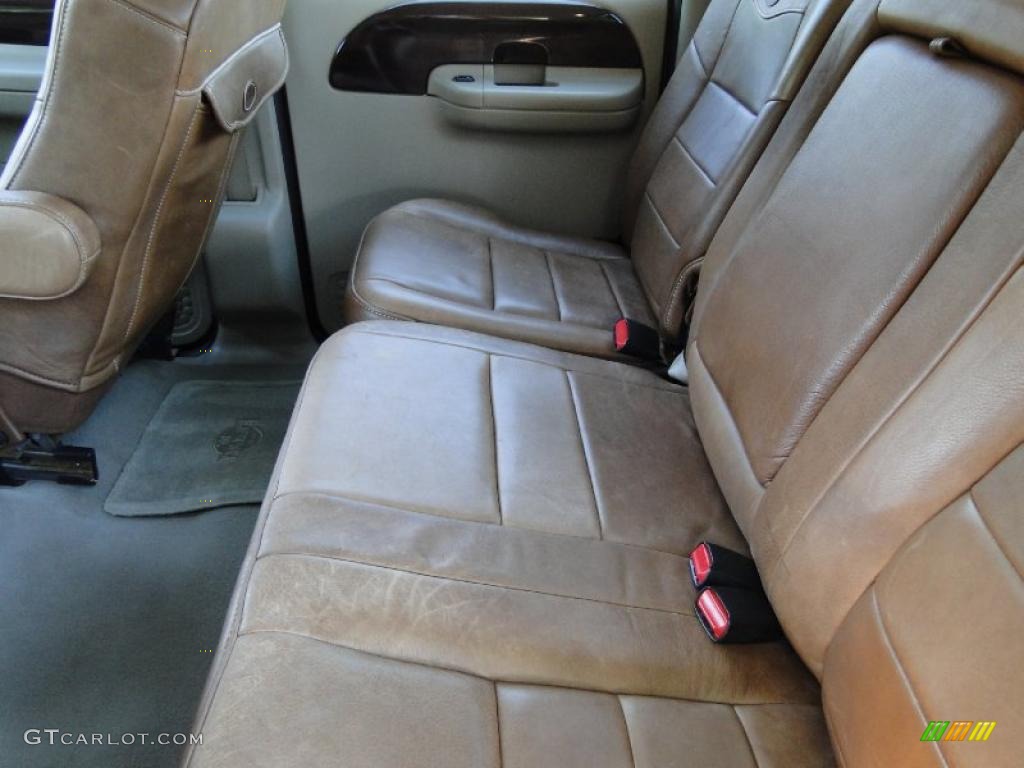 Castano Brown Leather Interior 2006 Ford F350 Super Duty King Ranch Crew Cab 4x4 Dually Photo #48419047