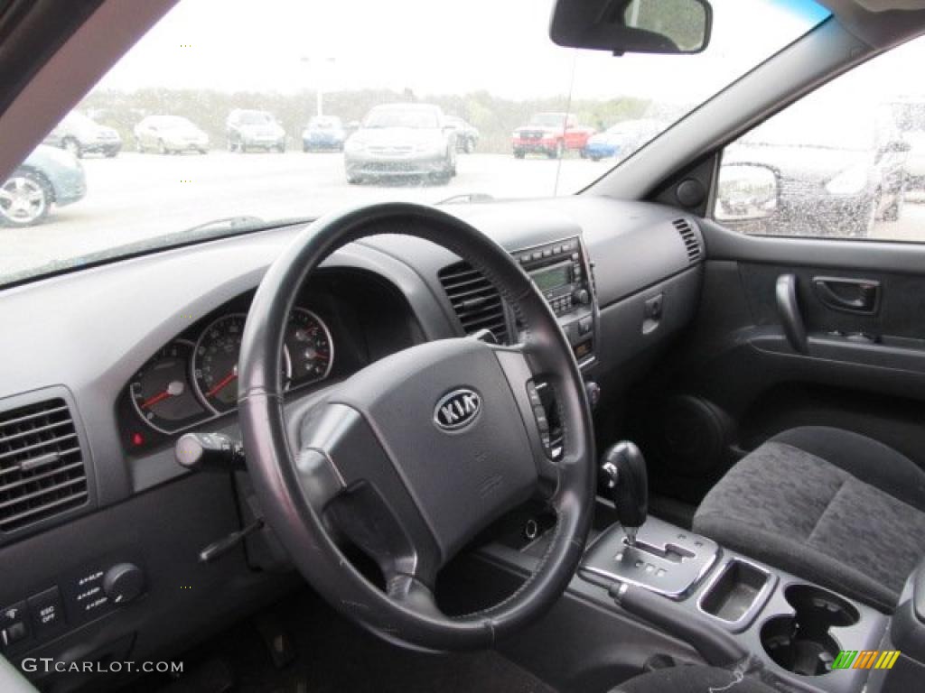 Gray Interior 2007 Kia Sorento LX 4WD Photo #48419080