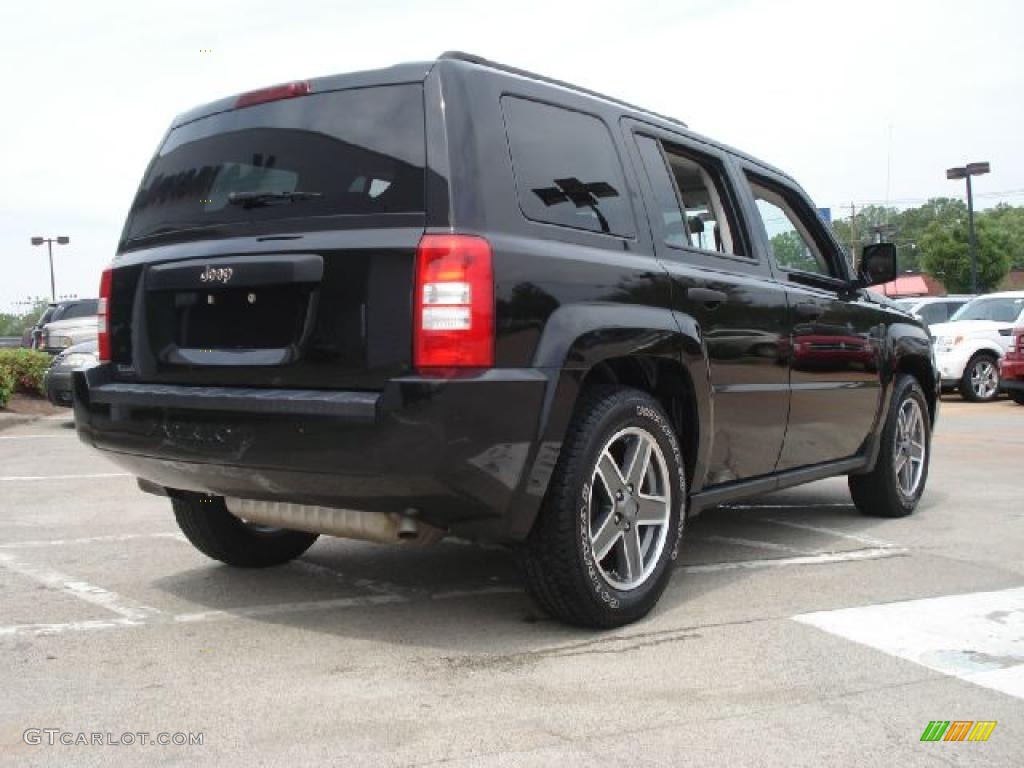 Brilliant Black Crystal Pearl 2009 Jeep Patriot Sport Exterior Photo #48419347