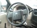 Medium Stone 2009 Ford F350 Super Duty XL Crew Cab 4x4 Steering Wheel