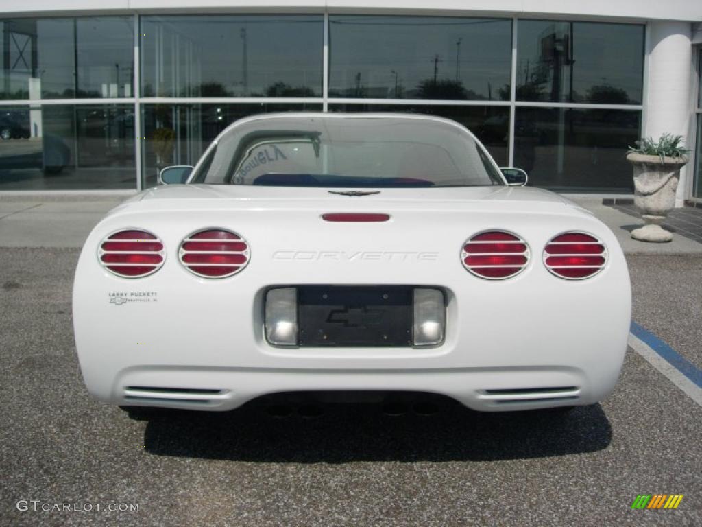 2000 Corvette Coupe - Arctic White / Torch Red photo #12