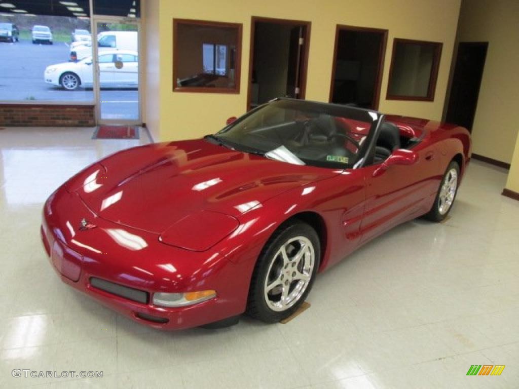 Magnetic Red II Metallic 2002 Chevrolet Corvette Convertible Exterior Photo #48421795
