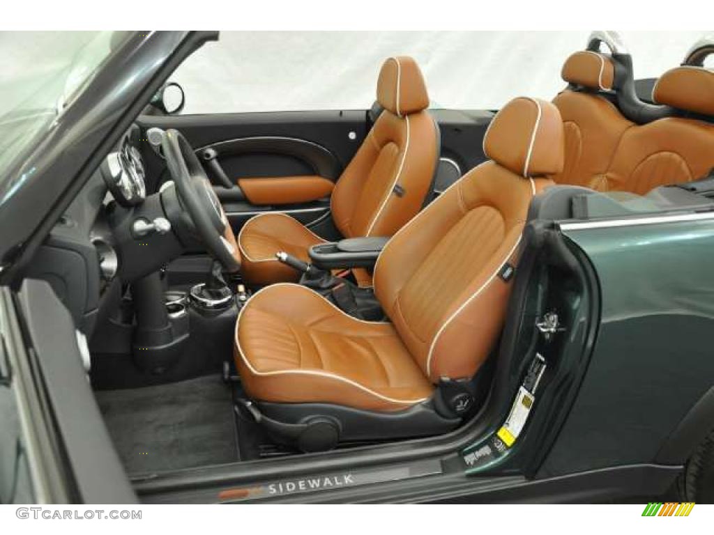 Lounge Malt Brown Interior 2007 Mini Cooper S Convertible Sidewalk Edition Photo #48421825