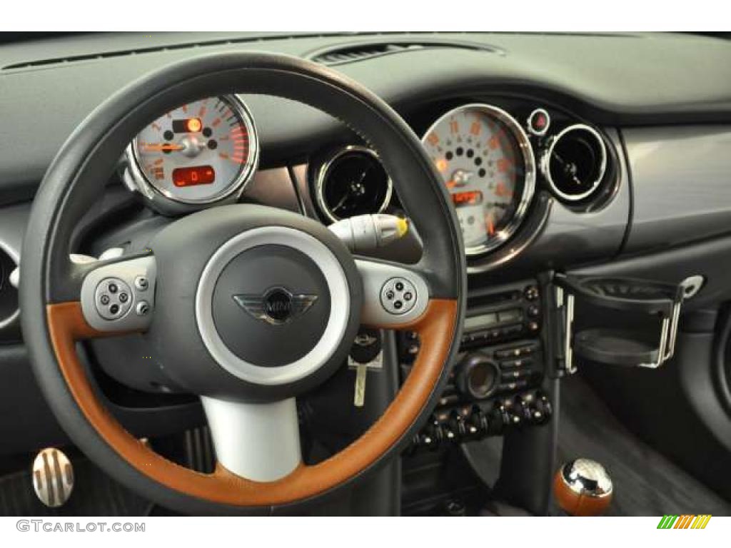 Lounge Malt Brown Interior 2007 Mini Cooper S Convertible Sidewalk Edition Photo #48422002