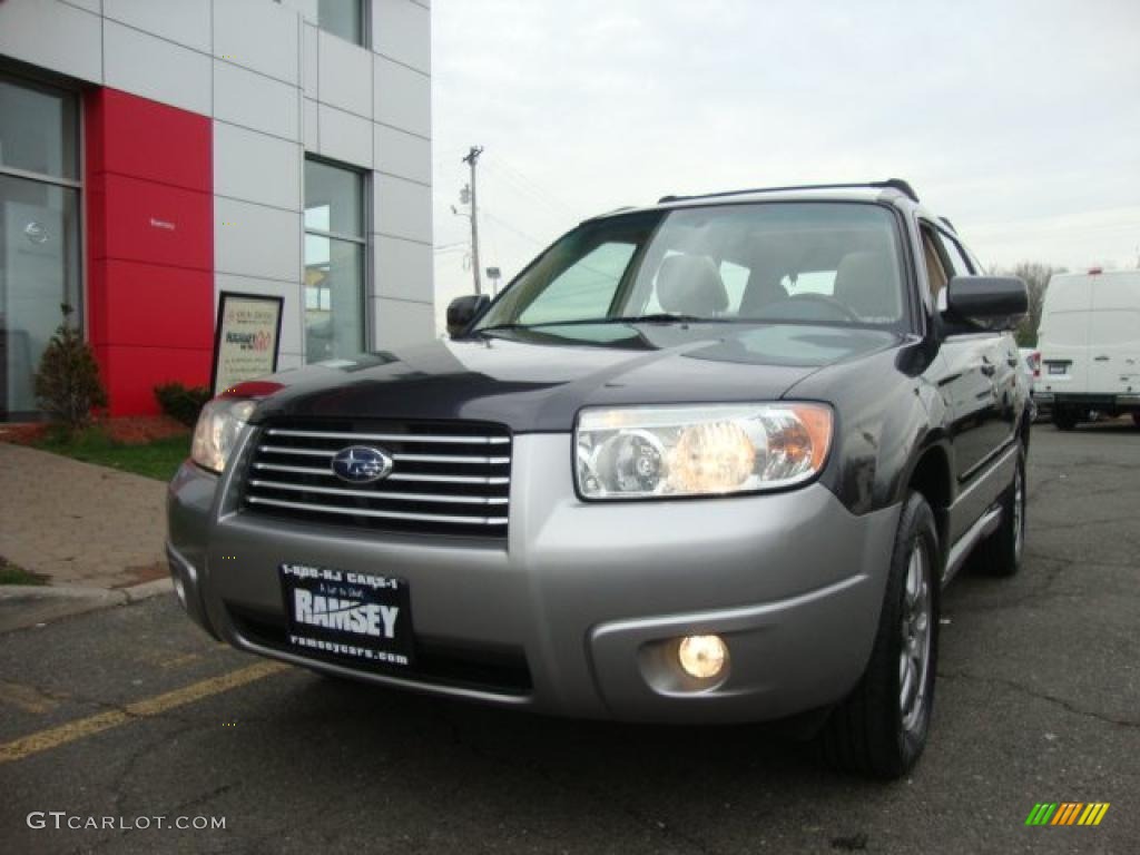 2008 Forester 2.5 X L.L.Bean Edition - Dark Gray Metallic / Desert Beige photo #1