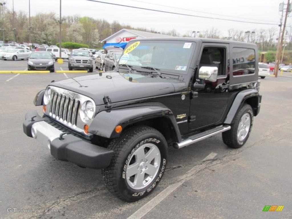 Black 2010 Jeep Wrangler Sahara 4x4 Exterior Photo #48423049