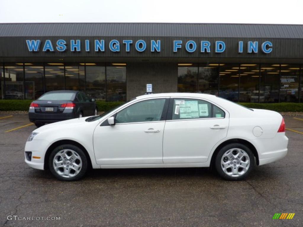 White Suede Ford Fusion