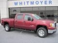 2009 Sonoma Red Metallic GMC Sierra 2500HD SLE Crew Cab 4x4  photo #1