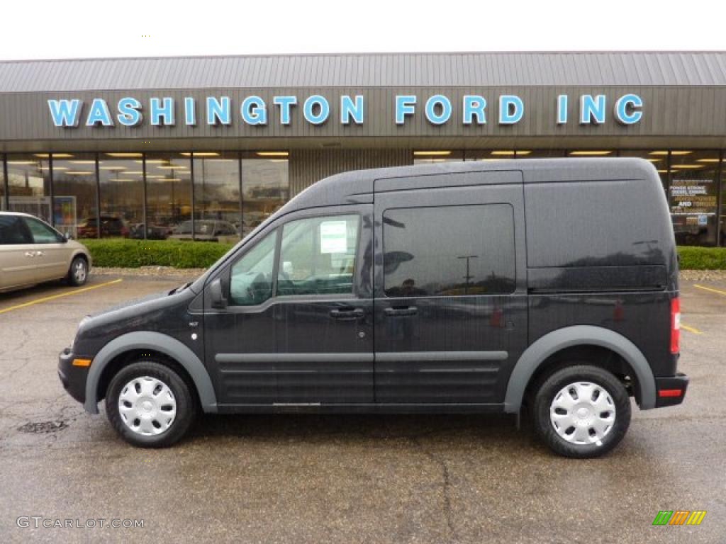 2011 Panther Black Metallic Ford Transit Connect XLT Cargo Van