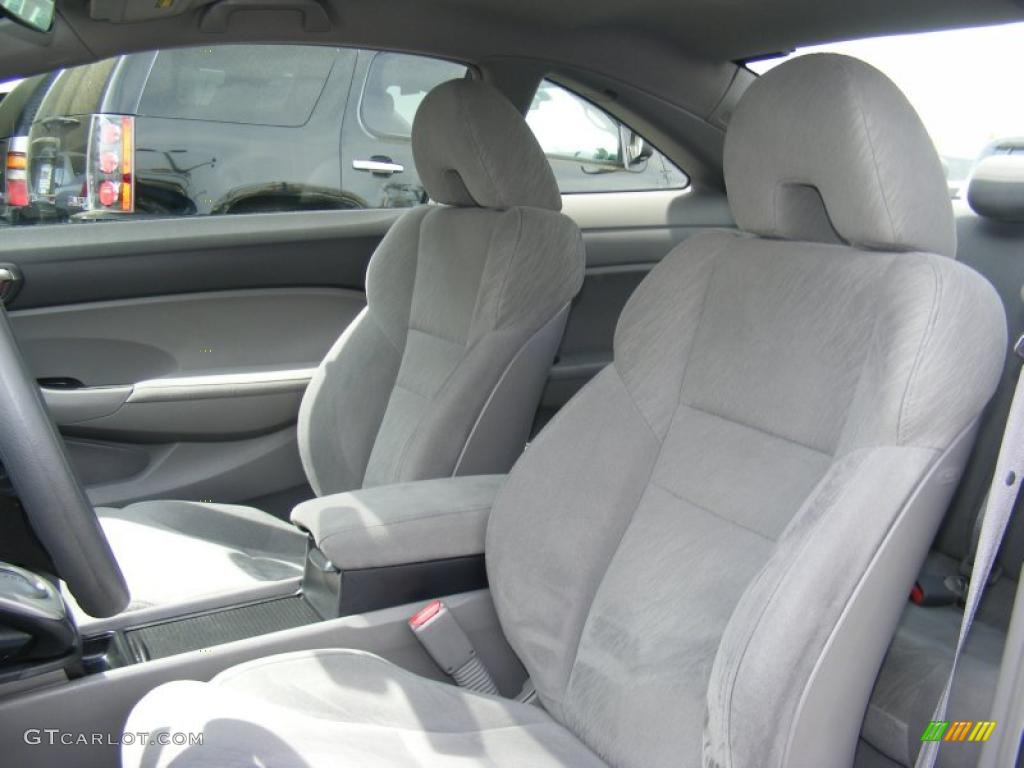 Gray Interior 2007 Honda Civic LX Coupe Photo #48426010