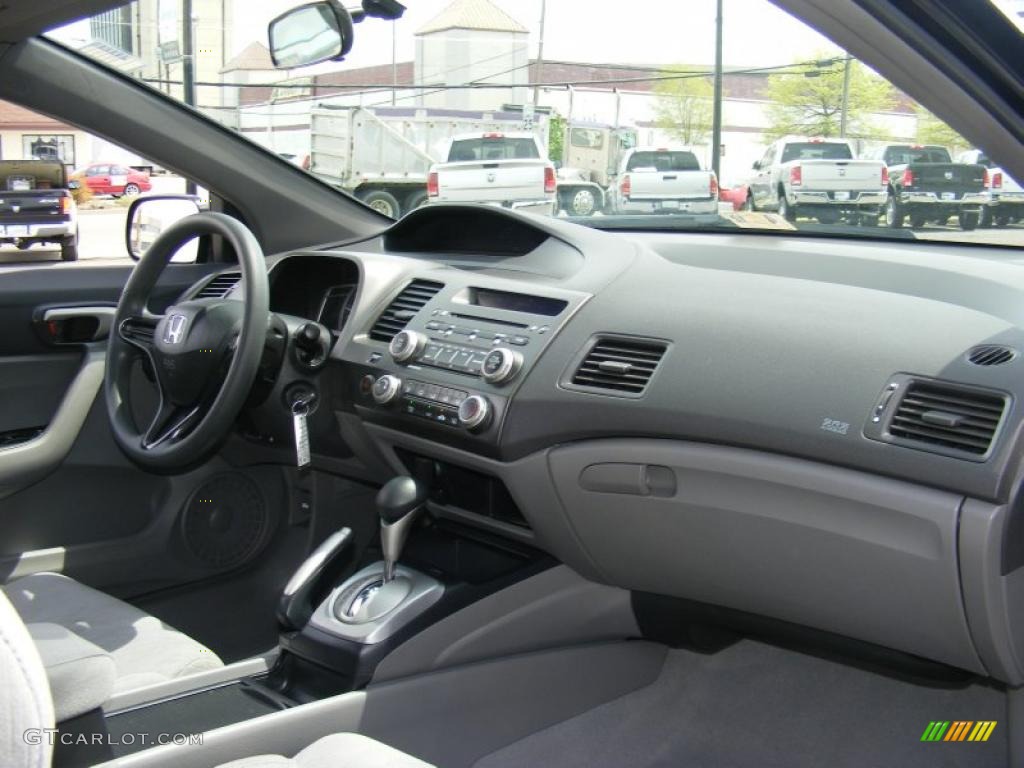 2007 Honda Civic LX Coupe Gray Dashboard Photo #48426028