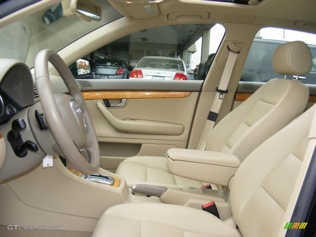 Beige Interior 2008 Audi A4 2.0T quattro Sedan Photo #48426436