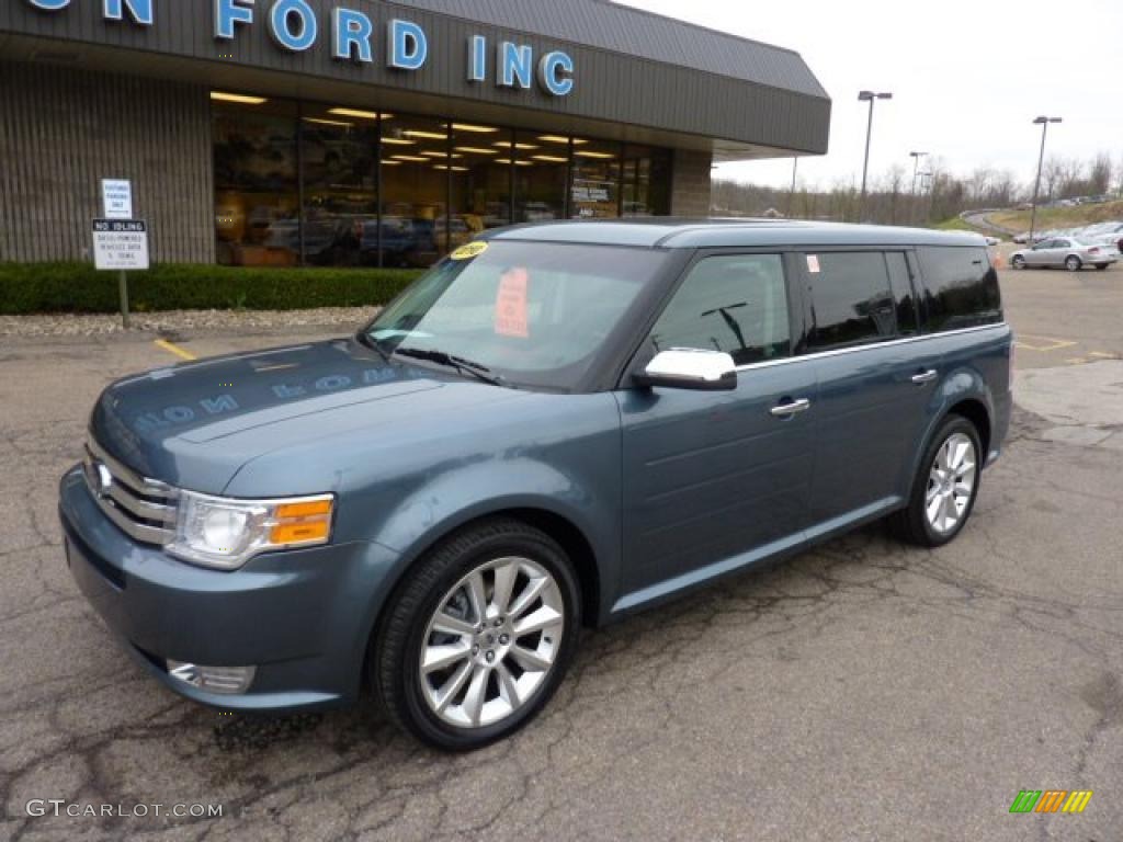 2010 Flex Limited AWD - Steel Blue Metallic / Charcoal Black photo #8