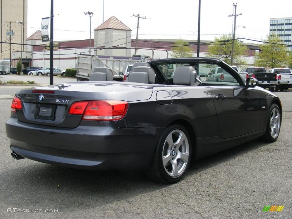 2008 3 Series 328i Convertible - Sparkling Graphite Metallic / Gray photo #5