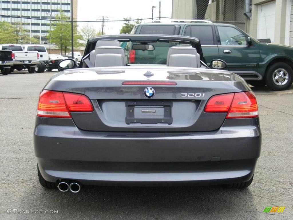 2008 3 Series 328i Convertible - Sparkling Graphite Metallic / Gray photo #6