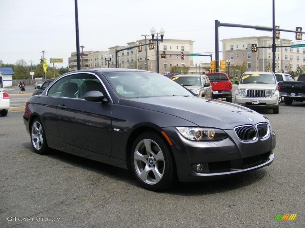 2008 3 Series 328i Convertible - Sparkling Graphite Metallic / Gray photo #10