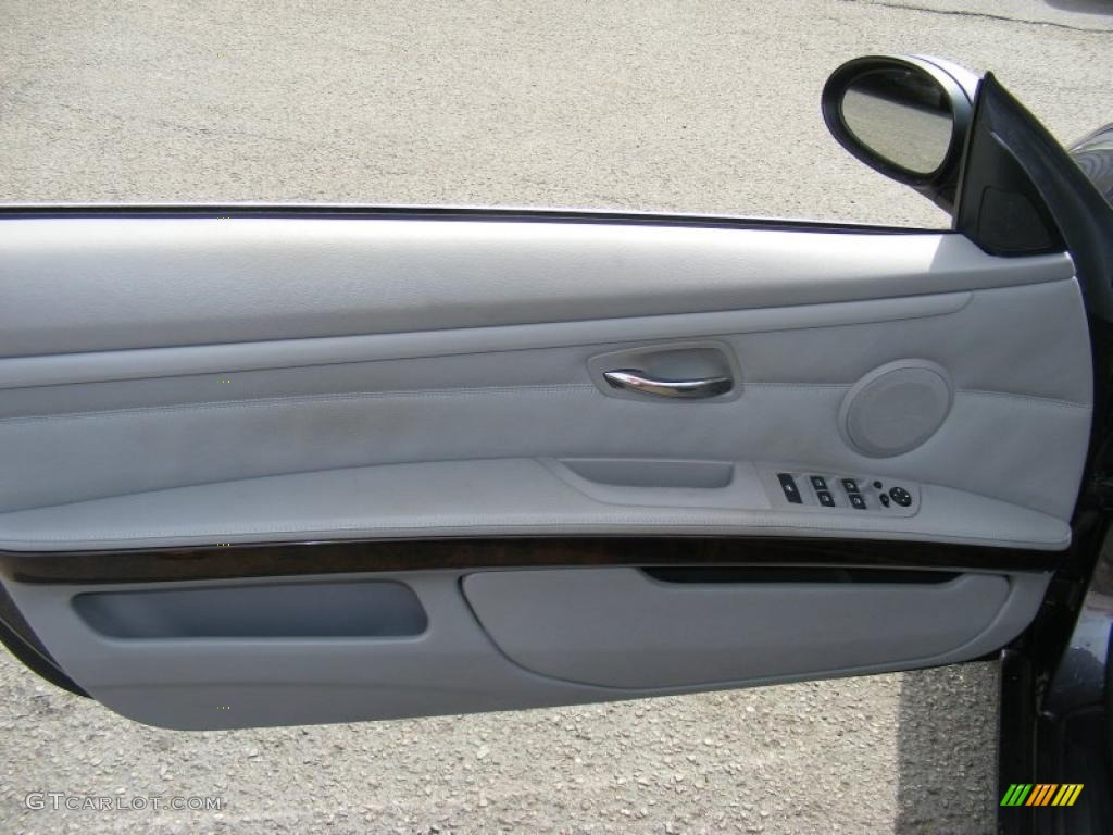 2008 BMW 3 Series 328i Convertible Gray Door Panel Photo #48428962