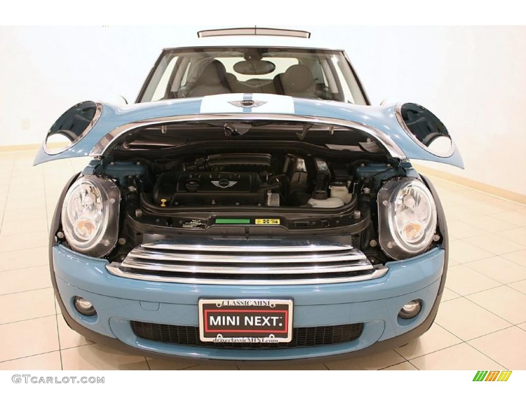 2008 Cooper Hardtop - Oxygen Blue / Punch Carbon Black photo #25