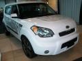 2011 Clear White/Grey Graphics Kia Soul White Tiger Special Edition  photo #2