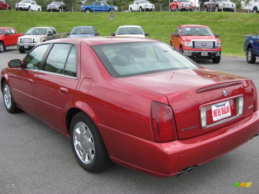 2001 DeVille DTS Sedan - Crimson Pearl Red / Dark Gray photo #8