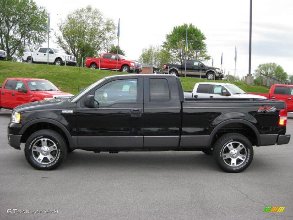 2005 F150 FX4 SuperCab 4x4 - Black / Black photo #1