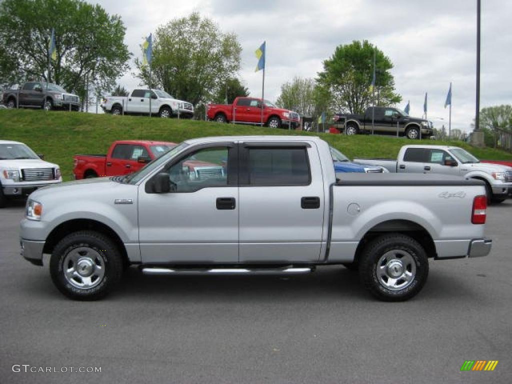 2004 F150 XLT SuperCrew 4x4 - Silver Metallic / Medium/Dark Flint photo #1
