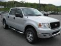 2004 Silver Metallic Ford F150 XLT SuperCrew 4x4  photo #4