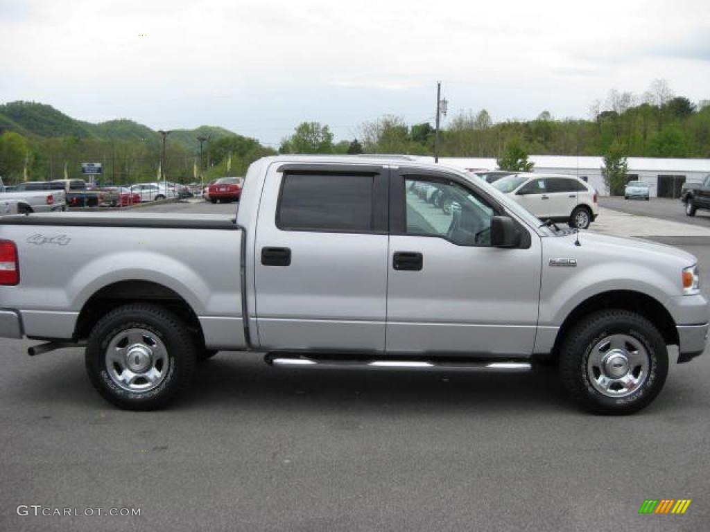 2004 F150 XLT SuperCrew 4x4 - Silver Metallic / Medium/Dark Flint photo #5
