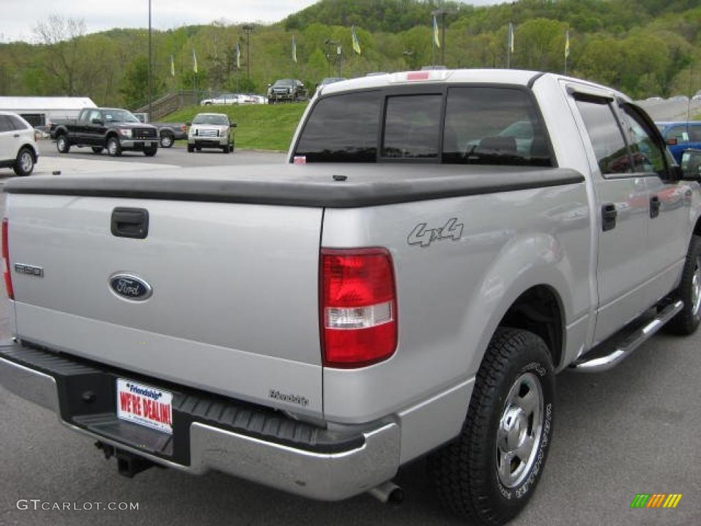 2004 F150 XLT SuperCrew 4x4 - Silver Metallic / Medium/Dark Flint photo #6