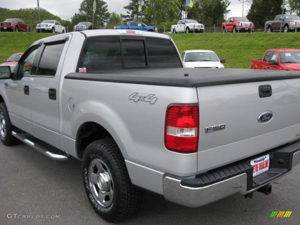 2004 F150 XLT SuperCrew 4x4 - Silver Metallic / Medium/Dark Flint photo #8